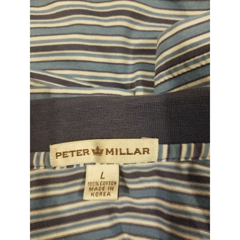 Peter Millar Bandon Dunes Polo Shirt Large Golf - Picture 3 of 7